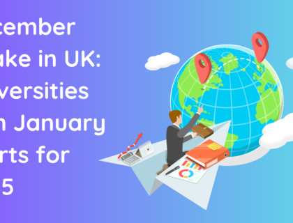 December Intake in UK Universities with January Starts for 2025